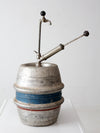 vintage 1965 Drewrys aluminum beer keg - quarter barrel