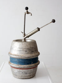 vintage 1965 Drewrys aluminum beer keg - quarter barrel