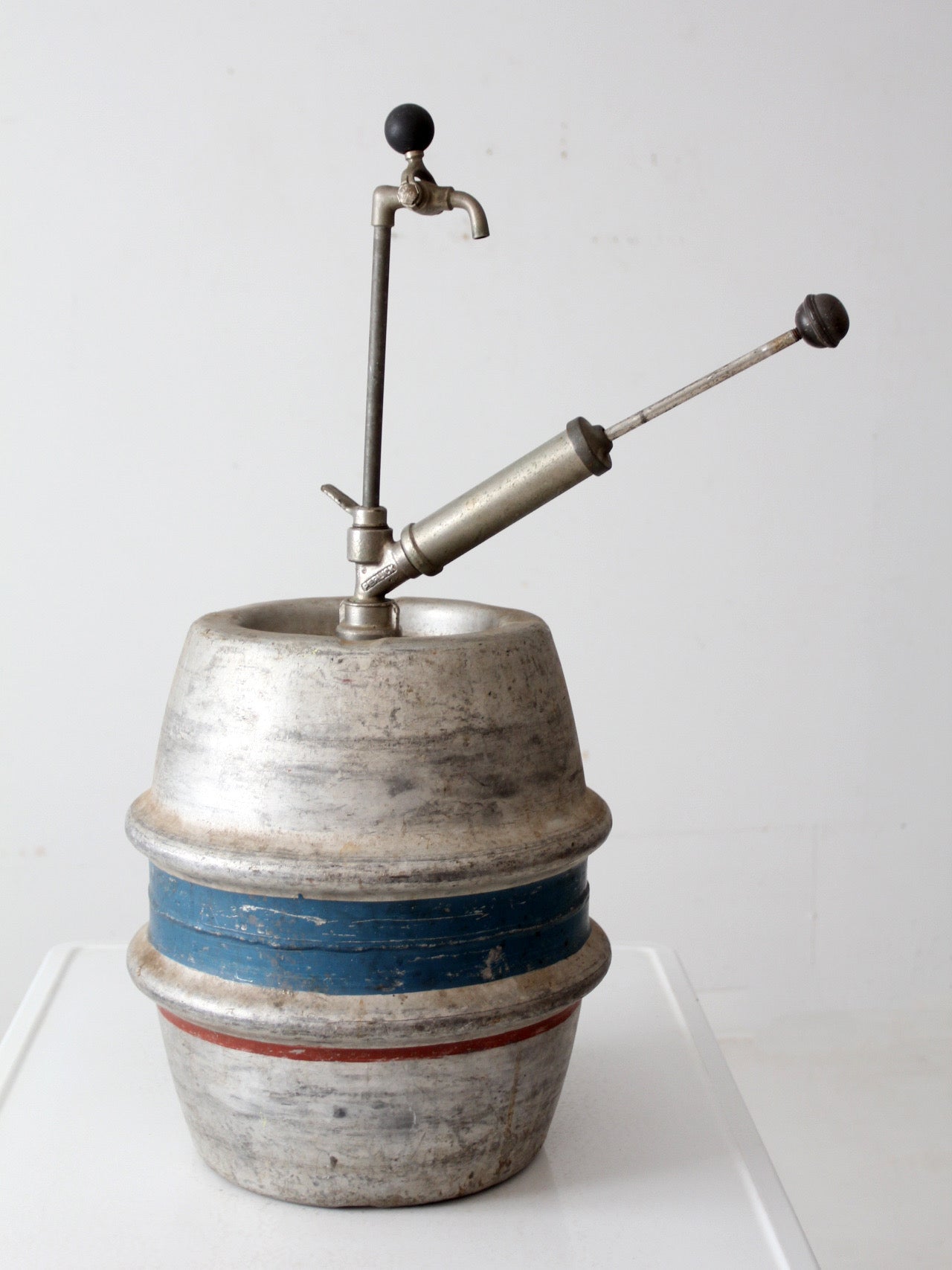 vintage 1965 Drewrys aluminum beer keg - quarter barrel