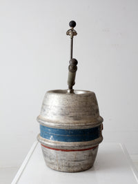 vintage 1965 Drewrys aluminum beer keg - quarter barrel