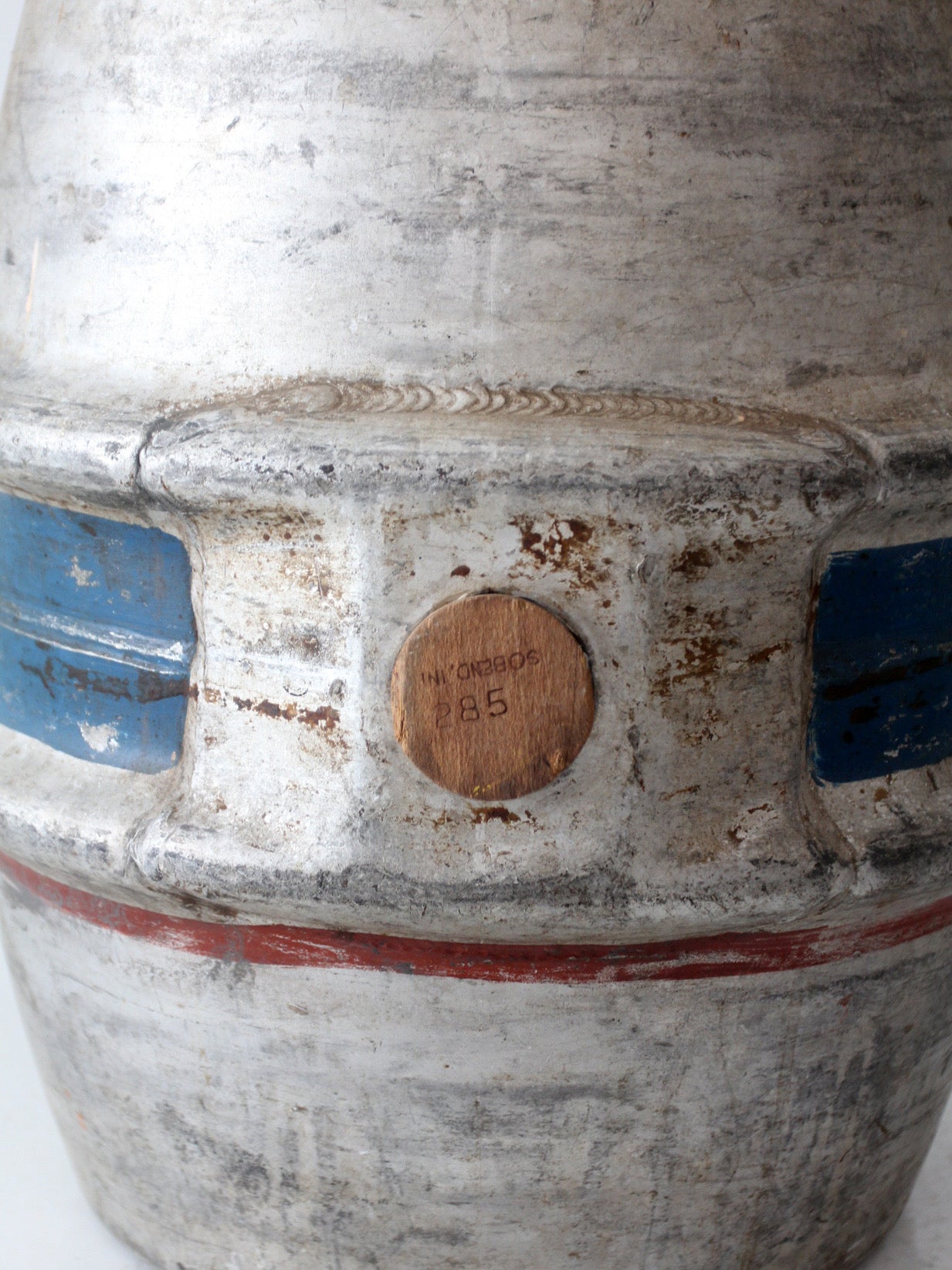 vintage 1965 Drewrys aluminum beer keg - quarter barrel