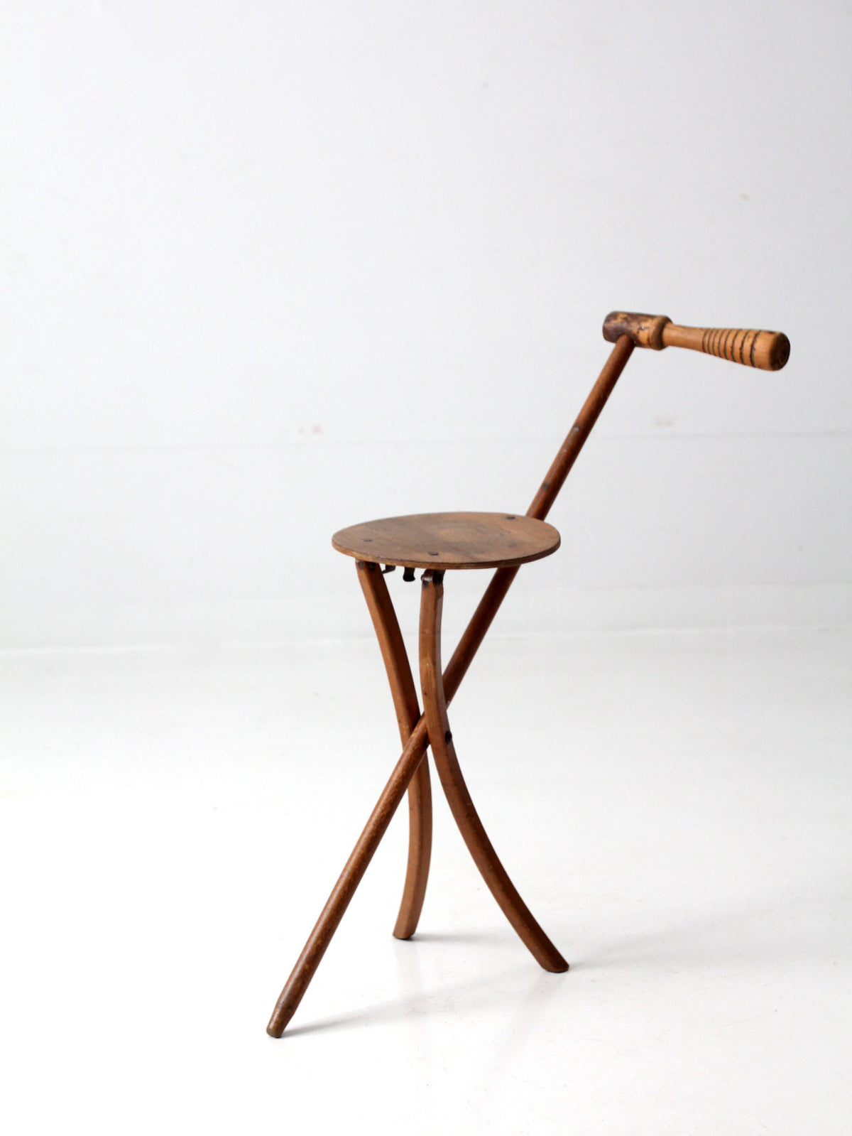 vintage Stafford-Johnson walking stick stool