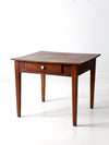 antique primitive table with drawer