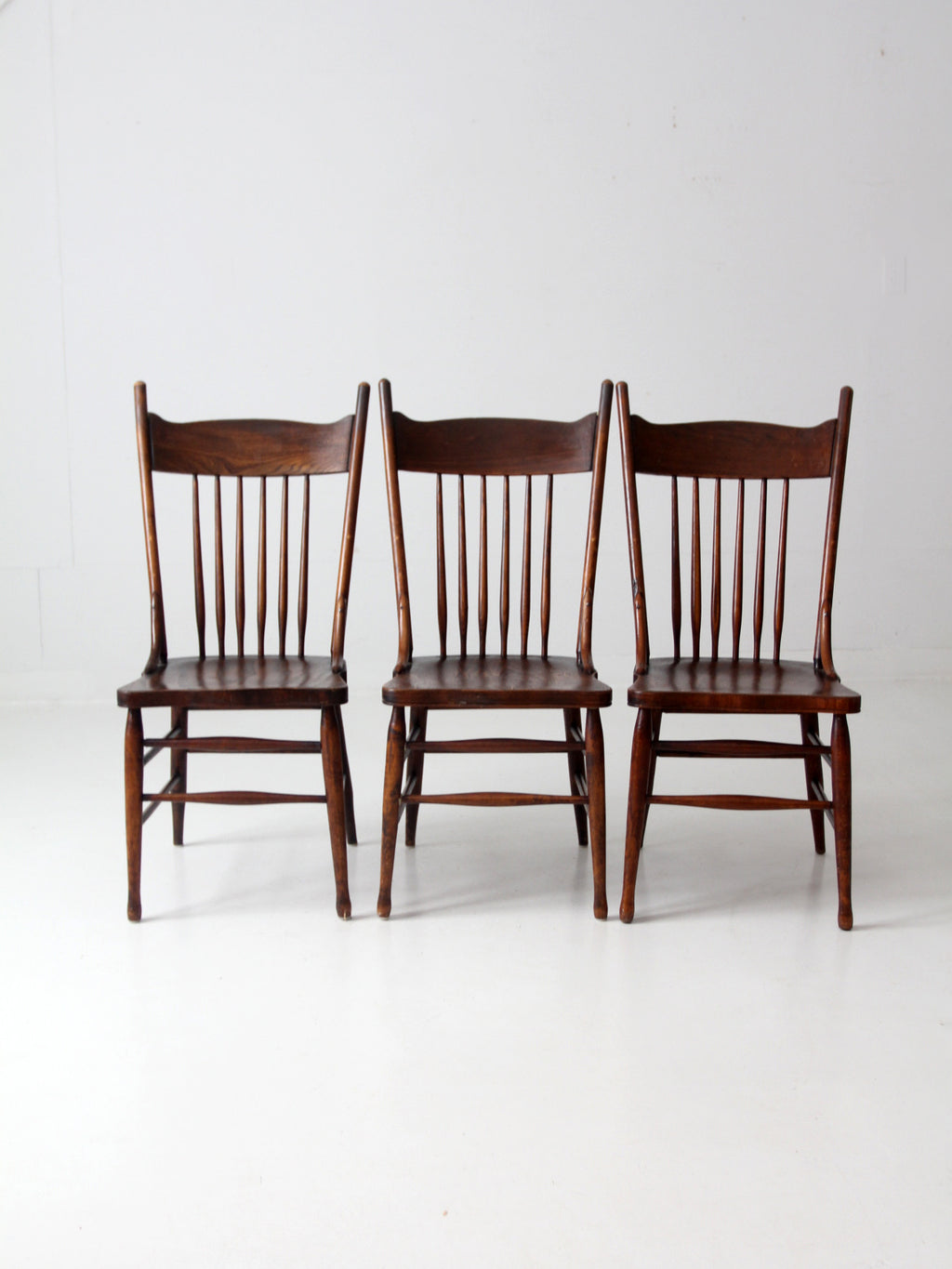 antique spindle back dining chairs set of 3 – 86 Vintage