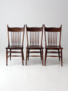 antique spindle back dining chairs set of 3