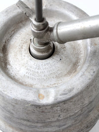 vintage 1965 Drewrys aluminum beer keg - quarter barrel