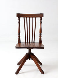 antique Victorian children's swivel desk chair