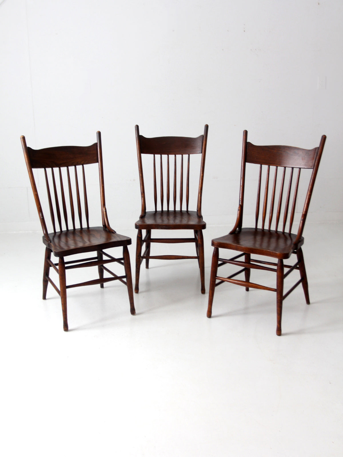 antique spindle back dining chairs set of 3