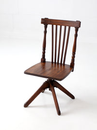 antique Victorian children's swivel desk chair