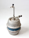 vintage 1965 Drewrys aluminum beer keg - quarter barrel