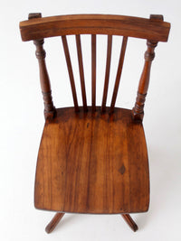 antique Victorian children's swivel desk chair