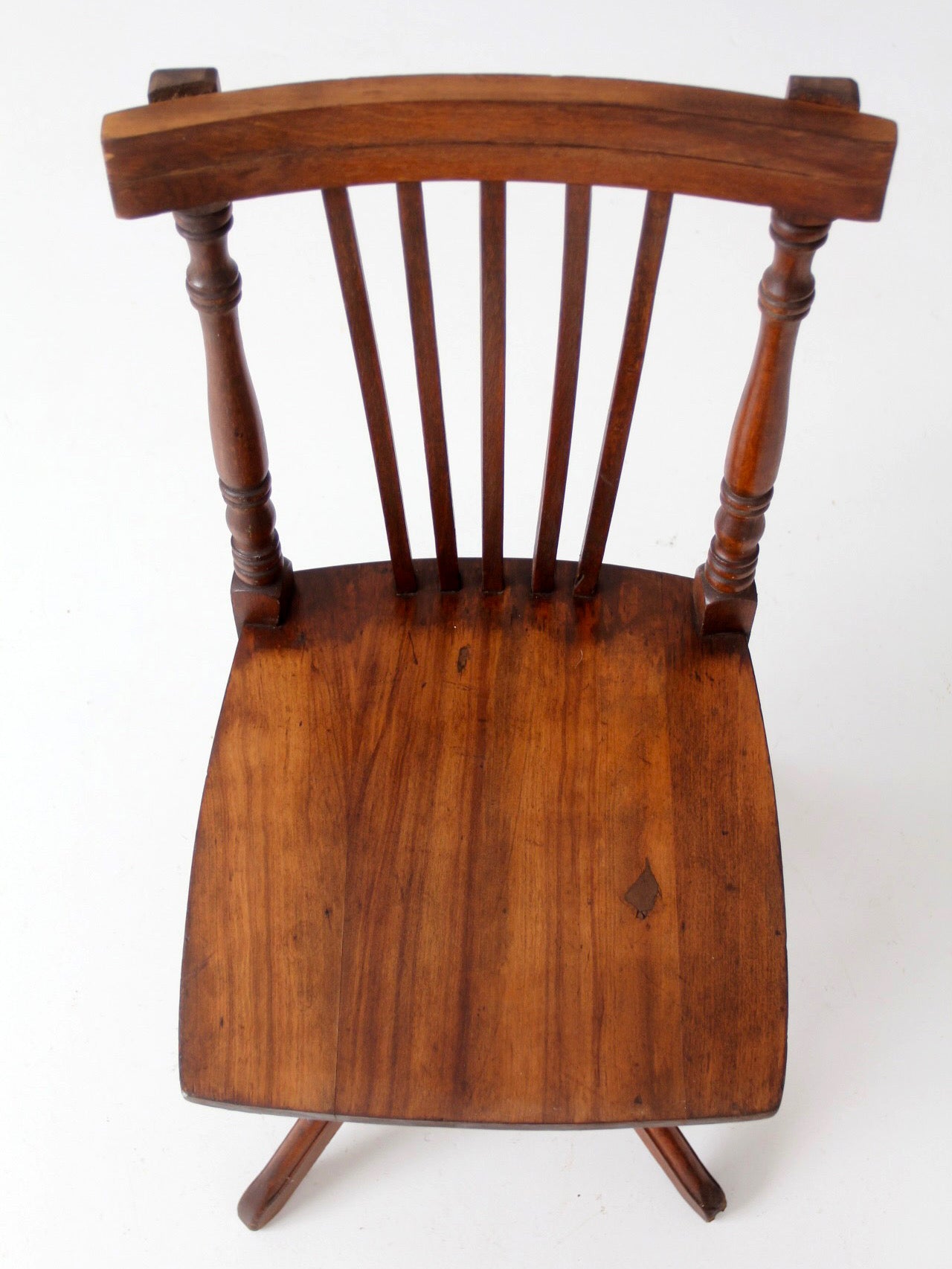 antique Victorian children's swivel desk chair