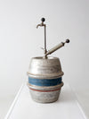 vintage 1965 Drewrys aluminum beer keg - quarter barrel