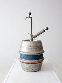 vintage 1965 Drewrys aluminum beer keg - quarter barrel