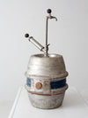 vintage 1965 Drewrys aluminum beer keg - quarter barrel