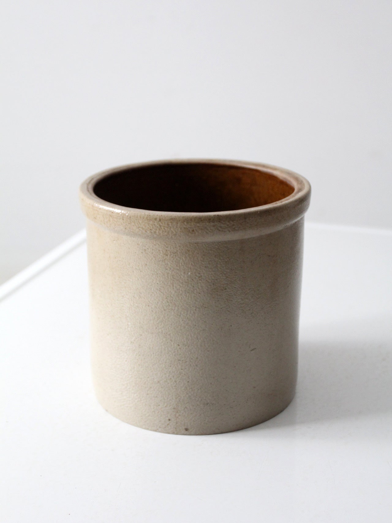 antique American stoneware crock