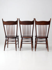 antique spindle back dining chairs set of 3