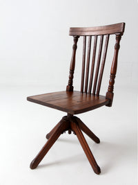 antique Victorian children's swivel desk chair