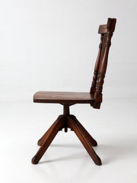 antique Victorian children's swivel desk chair