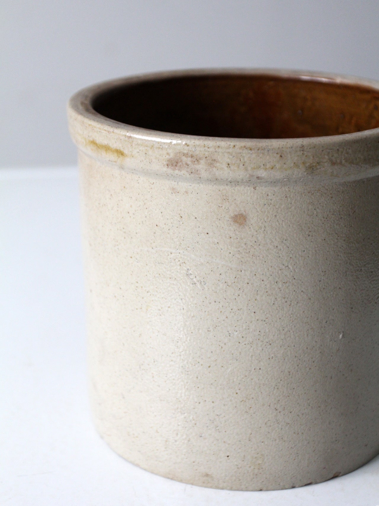 antique American stoneware crock