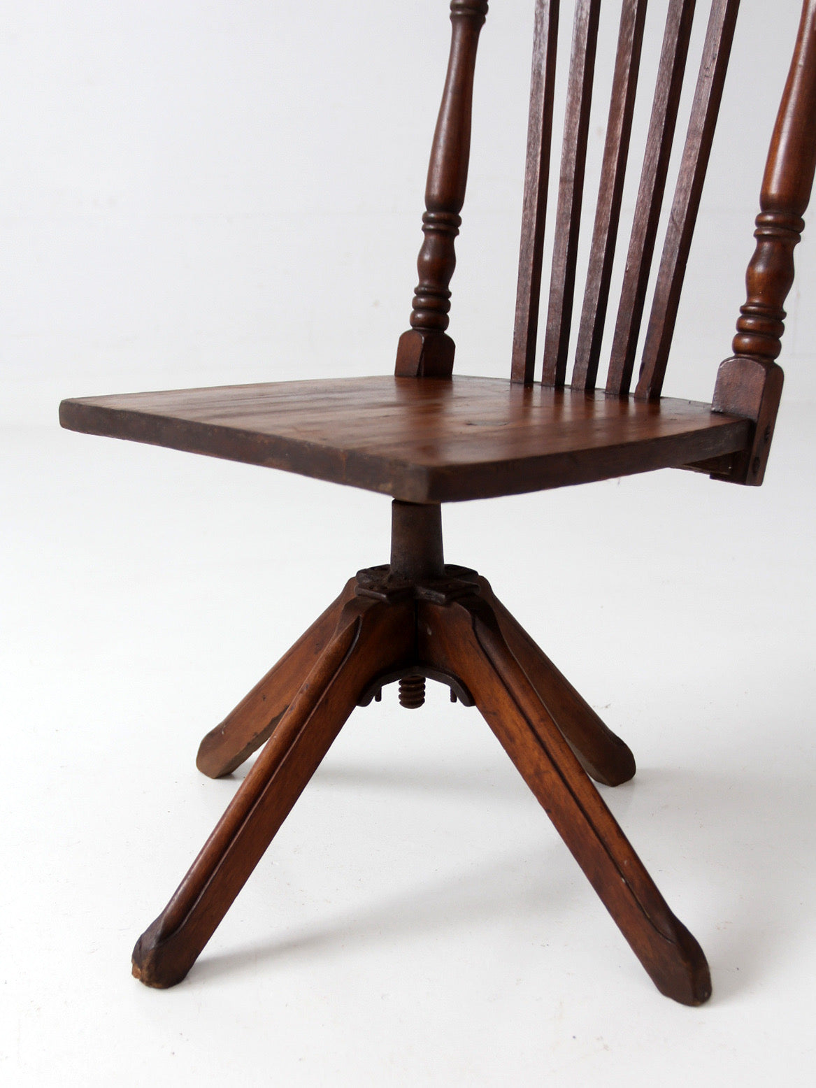 antique Victorian children's swivel desk chair
