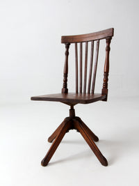 antique Victorian children's swivel desk chair