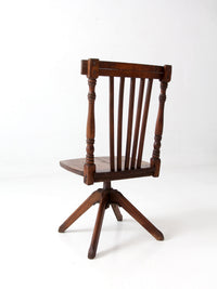 antique Victorian children's swivel desk chair