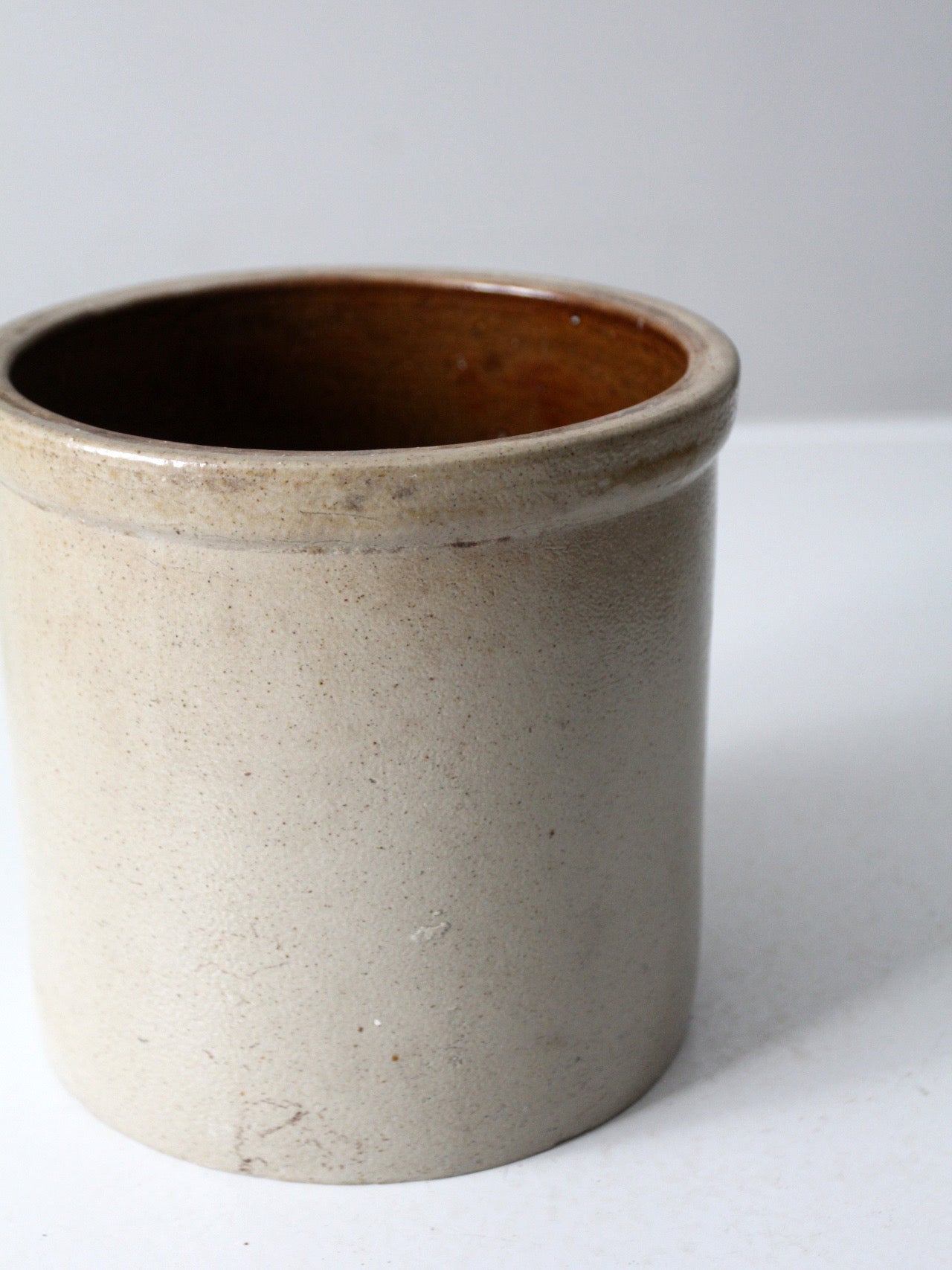 antique American stoneware crock