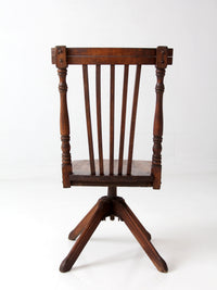 antique Victorian children's swivel desk chair