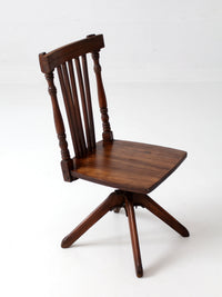antique Victorian children's swivel desk chair