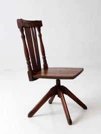 antique Victorian children's swivel desk chair