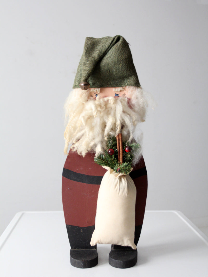 vintage folk art Santa