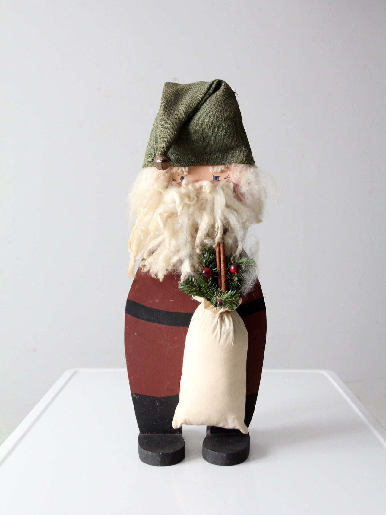 vintage folk art Santa
