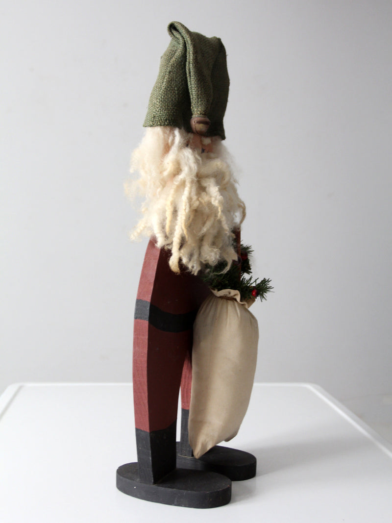 vintage folk art Santa