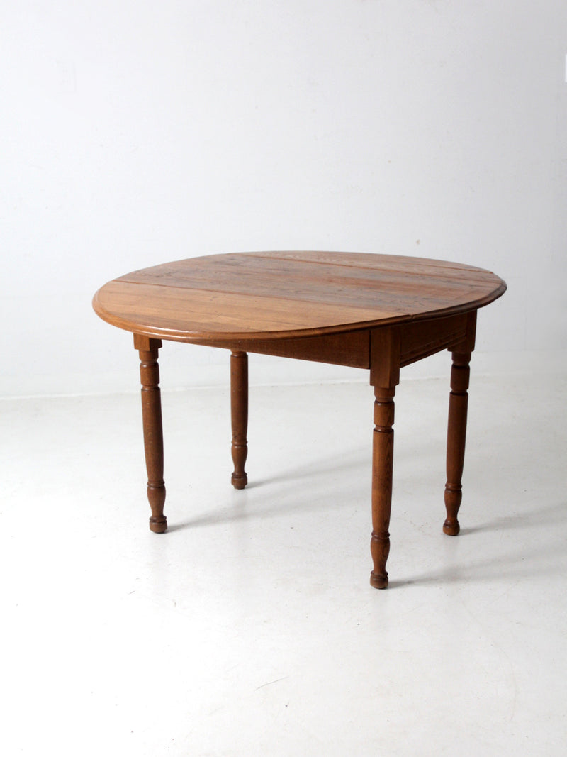 antique drop leaf wood table