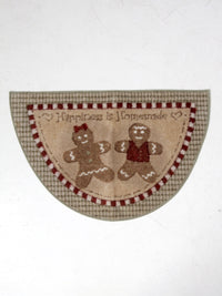 vintage Christmas gingerbread door mat