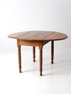 antique drop leaf wood table