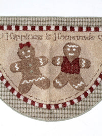 vintage Christmas gingerbread door mat