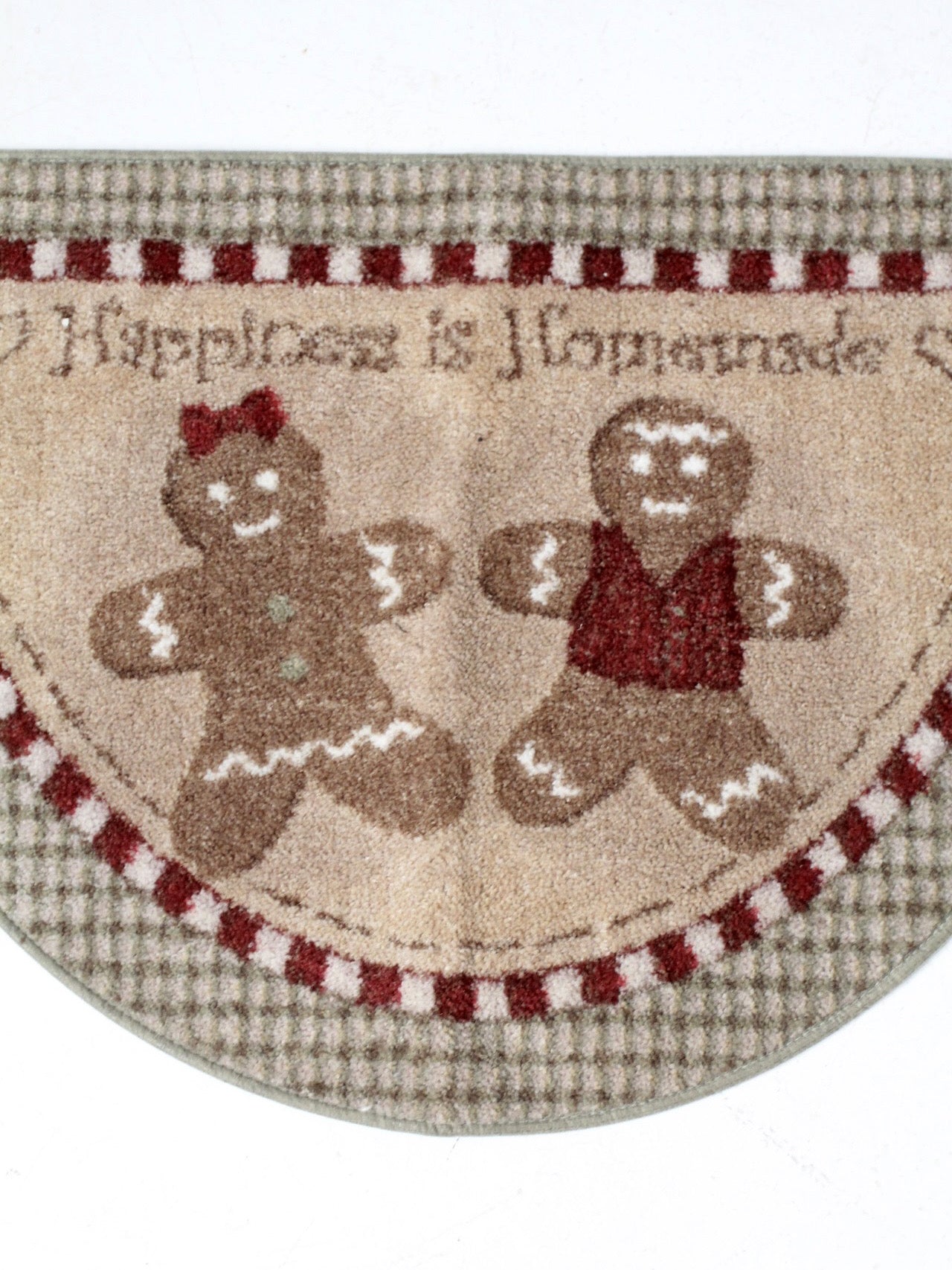 vintage Christmas gingerbread door mat