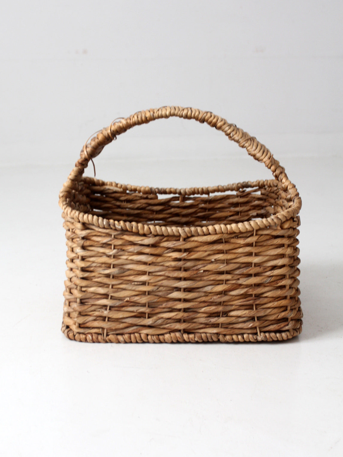 vintage woven storage basket