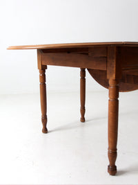 antique drop leaf wood table