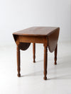 antique drop leaf wood table