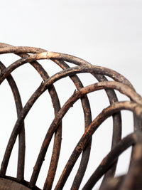 antique Adirondack twig plant stand