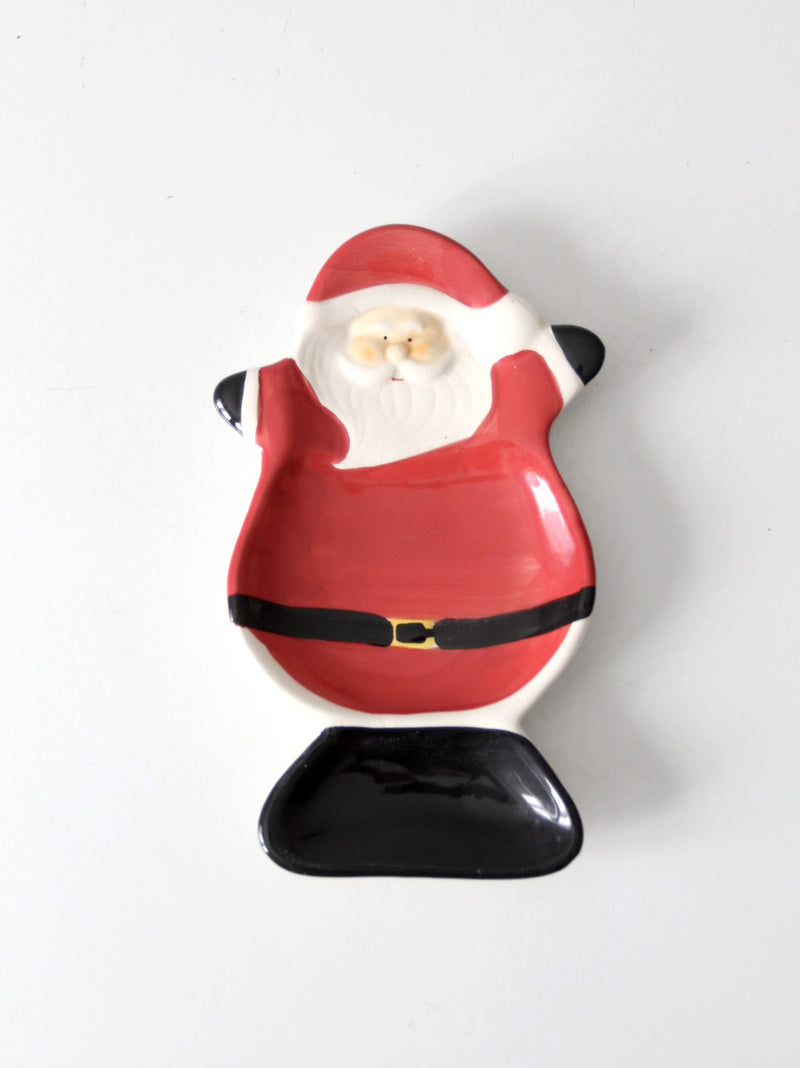 vintage Santa ceramic tray