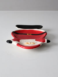 vintage Santa ceramic tray