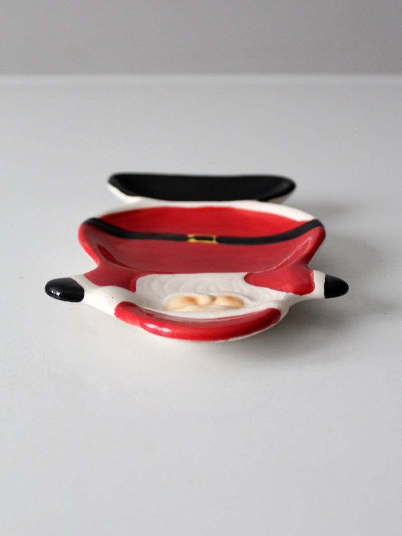 vintage Santa ceramic tray