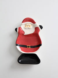 vintage Santa ceramic tray