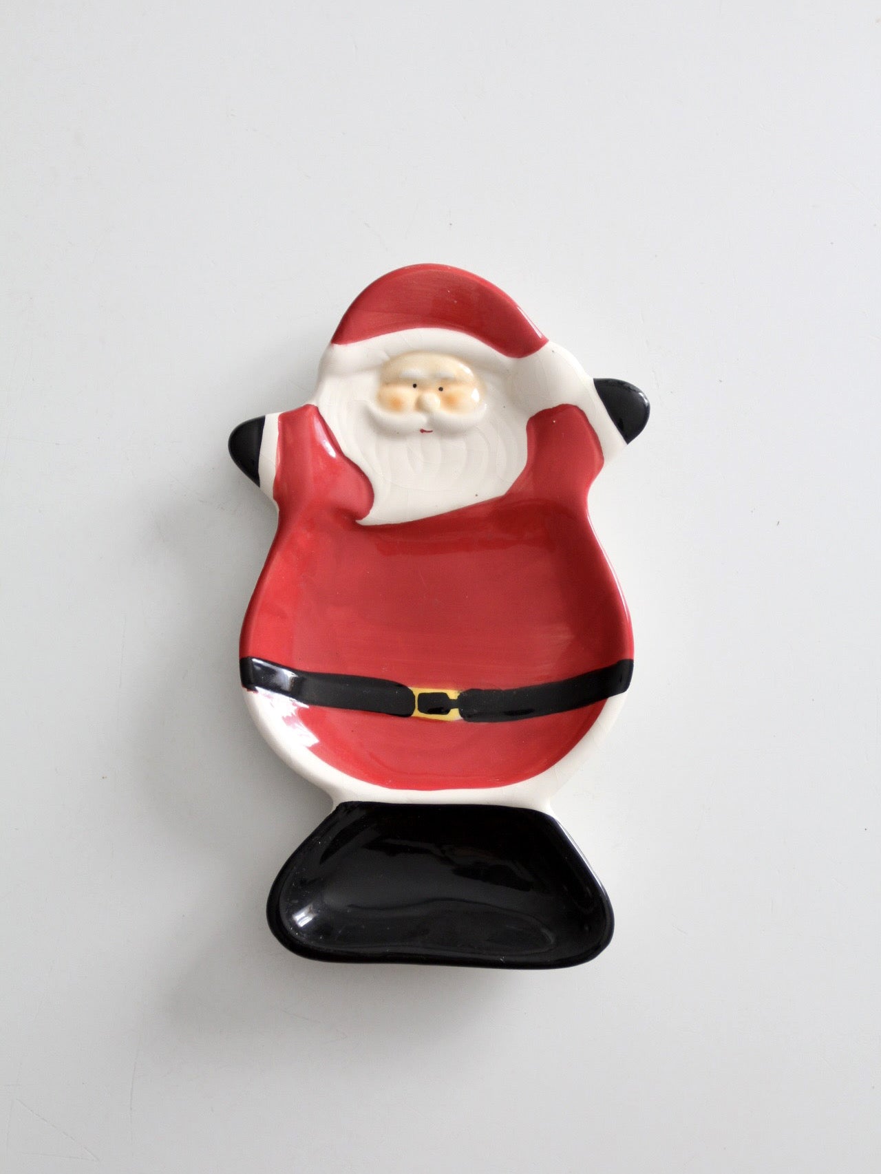 vintage Santa ceramic tray