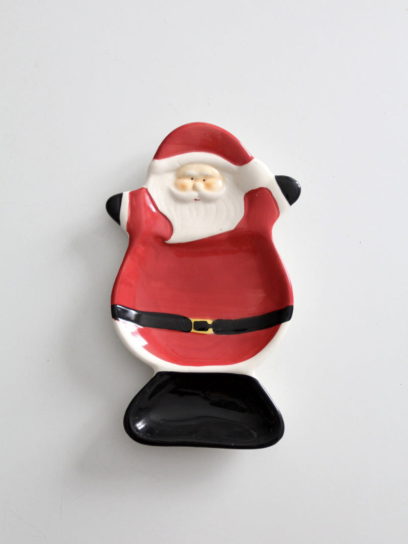 vintage Santa ceramic tray