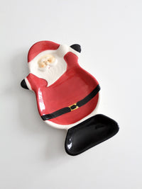 vintage Santa ceramic tray